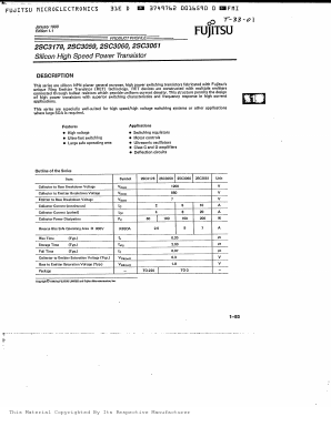 2SC3061 Datasheet PDF Fujitsu