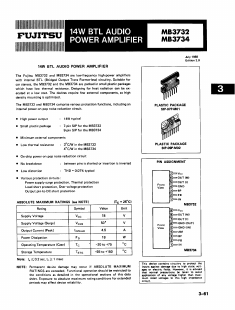 MB3732 Datasheet PDF Fujitsu