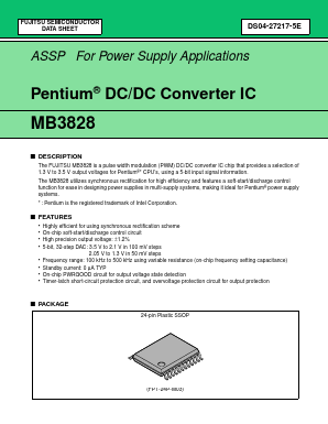 MB3828 Datasheet PDF Fujitsu