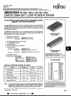 MB84256A-70LLP-SK Datasheet PDF Fujitsu