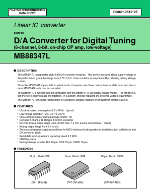 MB88347L Datasheet PDF Fujitsu