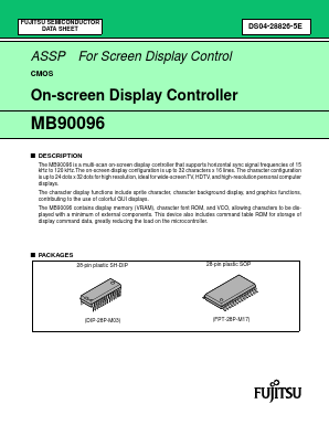 MB90096P Datasheet PDF Fujitsu
