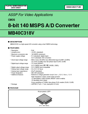 MB40C318V Datasheet PDF Fujitsu