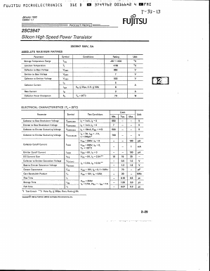 C3947 Datasheet PDF Fujitsu