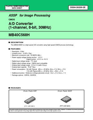 MB40C568H Datasheet PDF Fujitsu