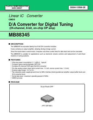 MB88345PF Datasheet PDF Fujitsu