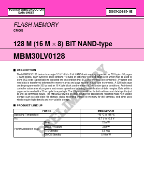 MBM30LV0128 Datasheet PDF Fujitsu