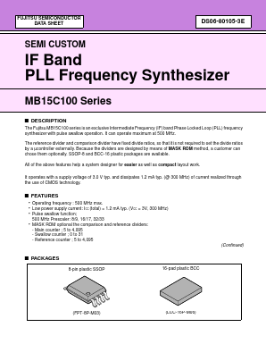 MB15C100 Datasheet PDF Fujitsu