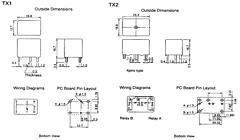 TX1-10 Datasheet PDF Global Components and Controls 