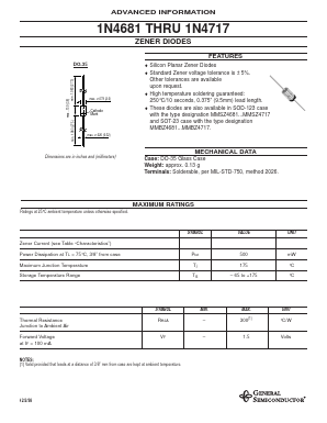 1N4693 Datasheet PDF General Semiconductor