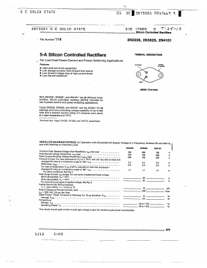 2N3525 Datasheet PDF GE Solid State