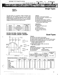 LM339F Datasheet PDF GE Solid State
