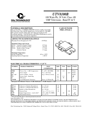 UTV8100B Datasheet PDF GHz Technology