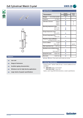GWX-26A Datasheet PDF Golledge Electronics Ltd