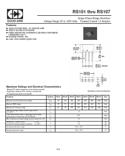 RS102 Datasheet PDF GOOD-ARK