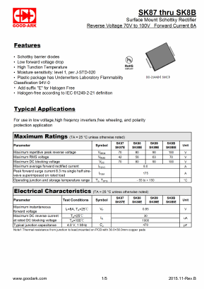 SK88 Datasheet PDF GOOD-ARK
