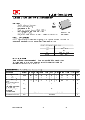 SL35B Datasheet PDF GOOD-ARK