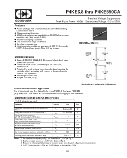 P4KE480A Datasheet PDF GOOD-ARK