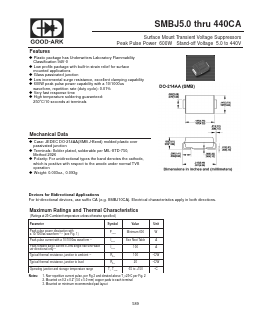 SMBJ43A Datasheet PDF GOOD-ARK
