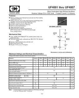 UF4001 Datasheet PDF GOOD-ARK