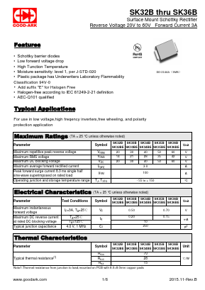 SK32BE Datasheet PDF GOOD-ARK