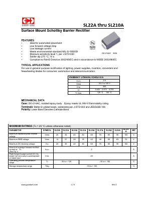 SL26A Datasheet PDF GOOD-ARK
