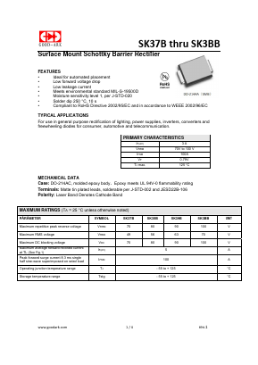 SK37B Datasheet PDF GOOD-ARK
