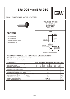 BR101 Datasheet PDF Goodwork Semiconductor Co., Ltd.