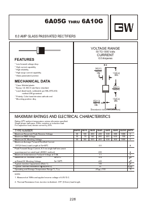 6A10G Datasheet PDF Goodwork Semiconductor Co., Ltd.