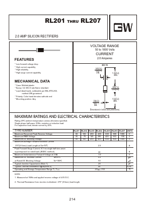 RL202 Datasheet PDF Goodwork Semiconductor Co., Ltd.