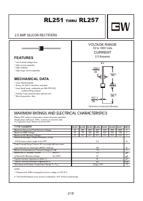 RL256 Datasheet PDF Goodwork Semiconductor Co., Ltd.