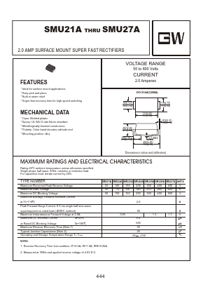 SMU26A Datasheet PDF Goodwork Semiconductor Co., Ltd.