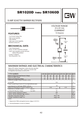 SR1060D Datasheet PDF Goodwork Semiconductor Co., Ltd.