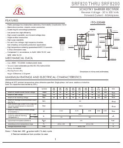 SRF8A0 Datasheet PDF Gaomi Xinghe Electronics Co., Ltd.