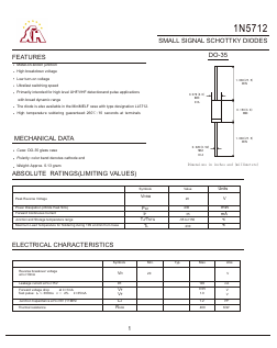 1N5712 Datasheet PDF Gaomi Xinghe Electronics Co., Ltd.