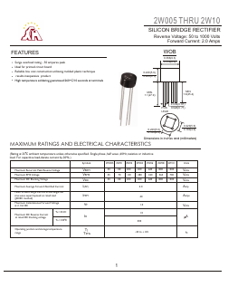 2W005 Datasheet PDF Gaomi Xinghe Electronics Co., Ltd.