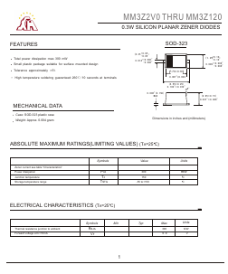 MM3Z6V8 Datasheet PDF Gaomi Xinghe Electronics Co., Ltd.