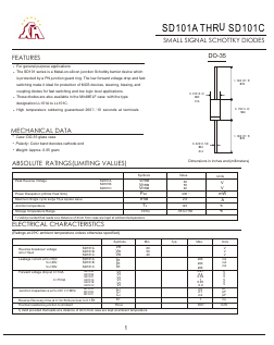SD101A Datasheet PDF Gaomi Xinghe Electronics Co., Ltd.