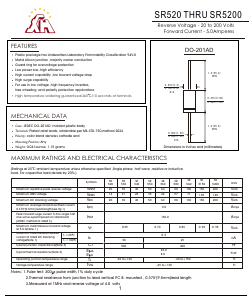 SR550 Datasheet PDF Gaomi Xinghe Electronics Co., Ltd.