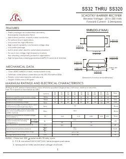 SS32SMB Datasheet PDF Gaomi Xinghe Electronics Co., Ltd.
