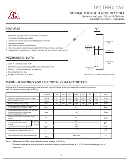 1A4 Datasheet PDF Gaomi Xinghe Electronics Co., Ltd.
