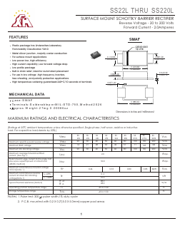 SS23L Datasheet PDF Gaomi Xinghe Electronics Co., Ltd.