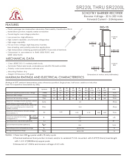 SR280L Datasheet PDF Gaomi Xinghe Electronics Co., Ltd.