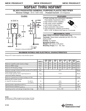 NSF8AT Datasheet PDF General Semiconductor