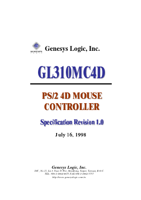 GL310MC4D Datasheet PDF Genesys Logic