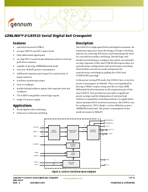 GX9533-CTY Datasheet PDF Gennum -> Semtech