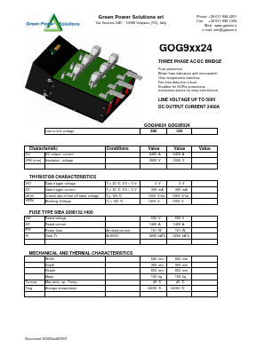 GOG95024 Datasheet PDF Green Power Semiconductors