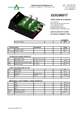 GOG96017 Datasheet PDF Green Power Semiconductors