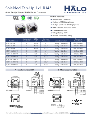 HCJT1-802SK-L12 Datasheet PDF HALO Electronics, Inc.