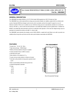 HMN2M8D-120 Datasheet PDF Hanbit Electronics Co.,Ltd